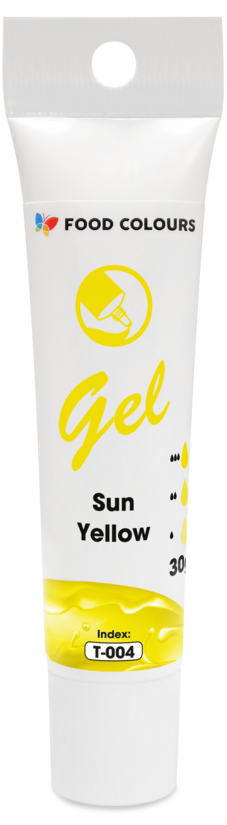 Saules dzeltena želejveida krāsviela tūbiņā 30g